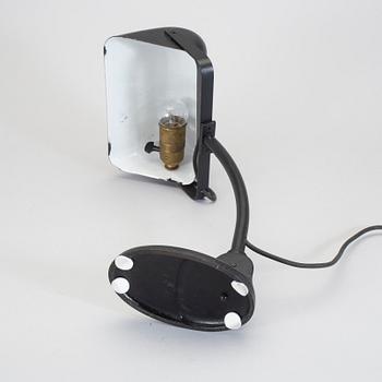 BORDSLAMPA, industrimodell, metall, 1940-tal.