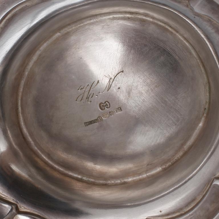 KAFFESERVIS, silver, 3 delar,  NLD & Co, 1932, vikt 1463 gram.