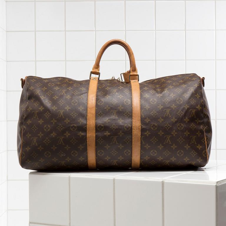 VÄSKA / WEEKENDBAG, "Keepall 55 Bandoulière ", Louis Vuitton.