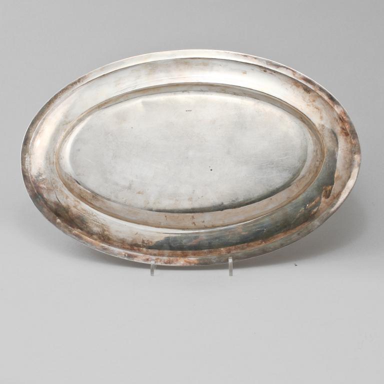 BRICKA, silver, Erlandsson K M, Ystad, 1920, vikt 498 g.