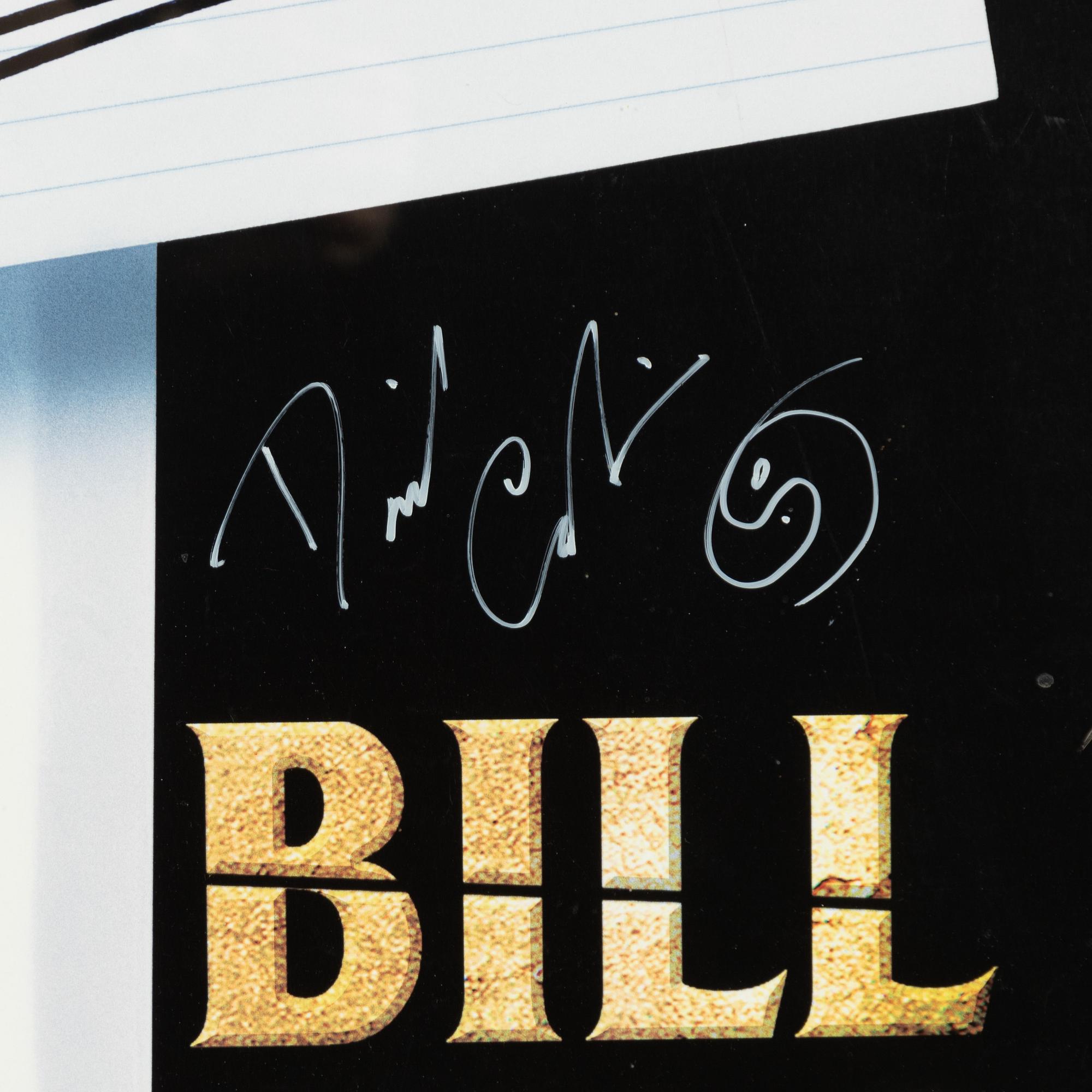 A signed film poster, 'Kill Bill Vol 2'.