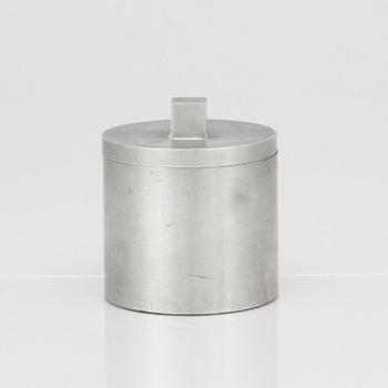 Björn Trägårdh, or Nils Fougstedt, a pewter lidded jar, Svenskt Tenn, Stockholm 1930.