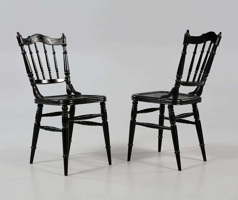 STOLAR, 4 st, sannolikt Småland, 1900-talets första hälft.