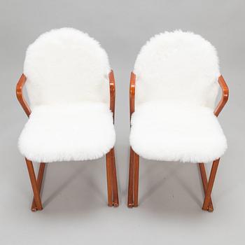 A pair of late 20th century chairs for TUA Möbler Tibro.