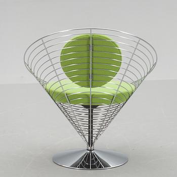 FÅTÖLJ, "Wire Cone", Verner Panton, Fritz Hansen.