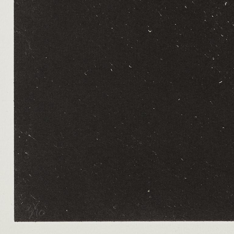 Dan Wolgers, blyrör, signerad Dan Wolgers och numrerad 2/10. 5 photopolymer tryck, 2014, upplaga 10. I originalkartong.