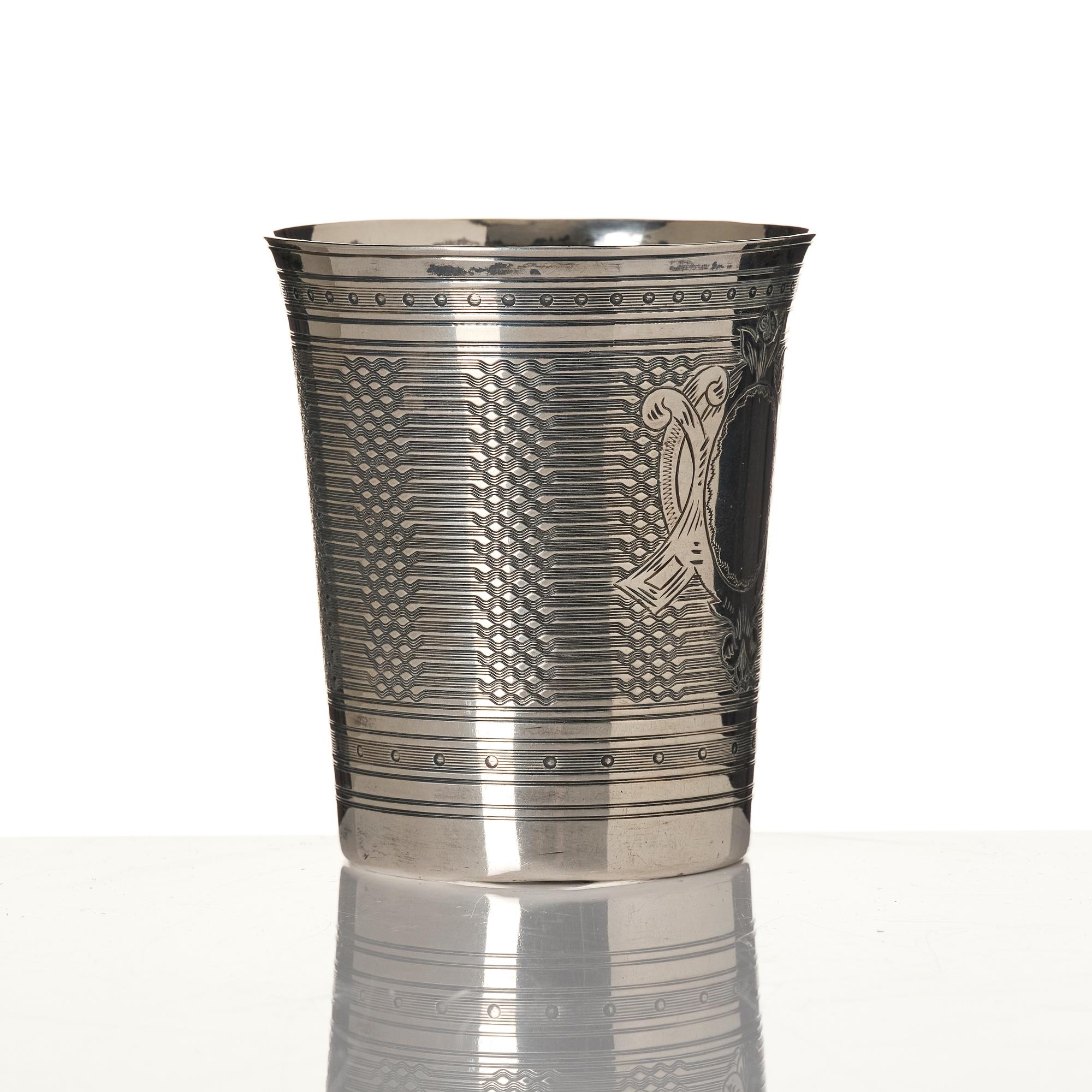 Tedos, sauceboat and cup, silver, including Ottoman Empire.