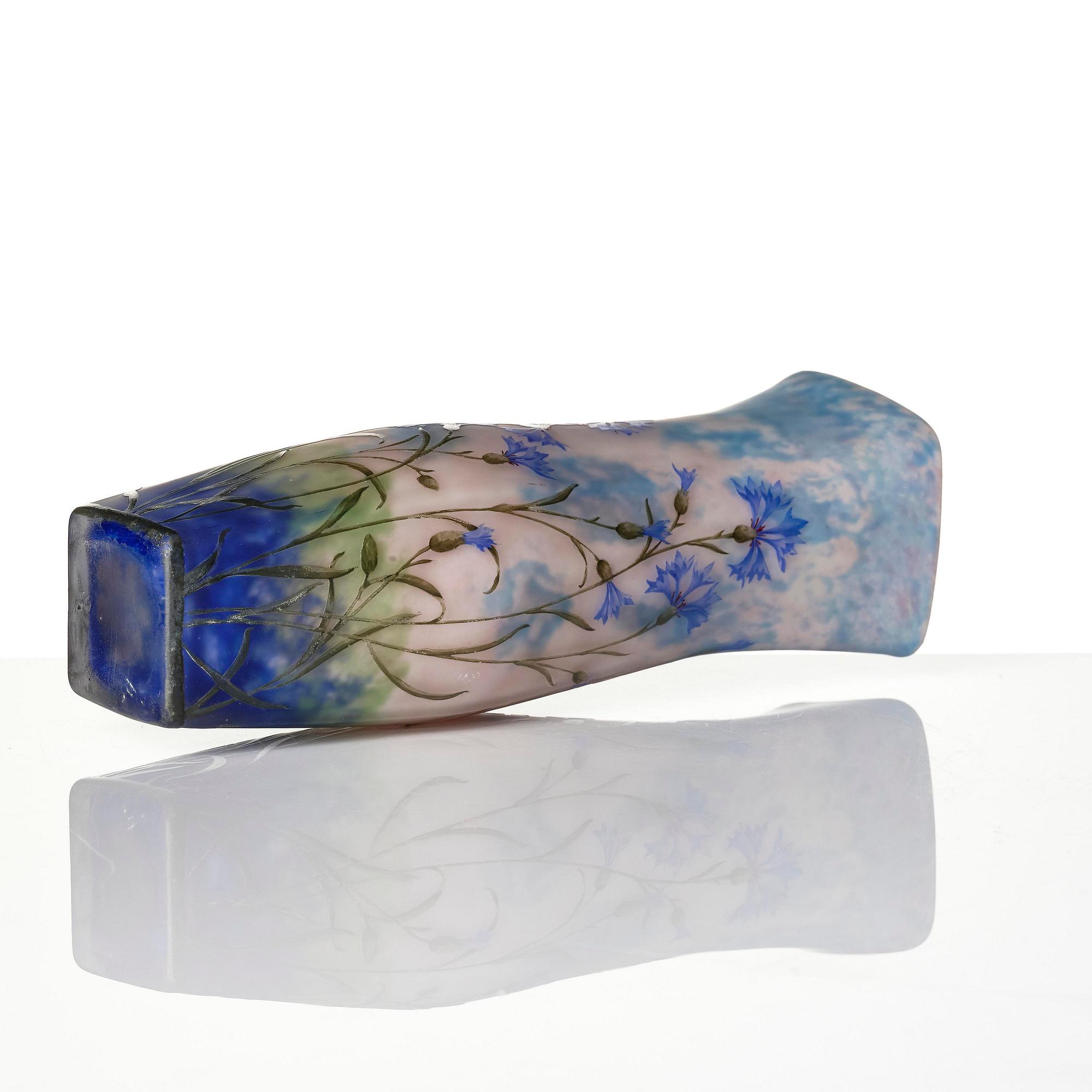 Daum Frères, an Art Nouveau cameo glass vase, Nancy, France.