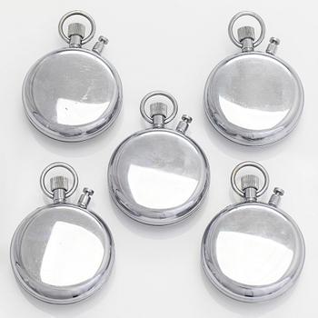 Omega, sekuntikelloja, 5 kpl, Rattrapante, kronografi, 65 mm.