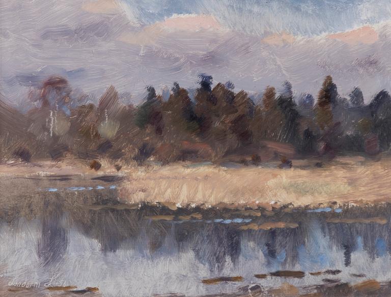 Lindorm Liljefors, Vårvinterlandskap.