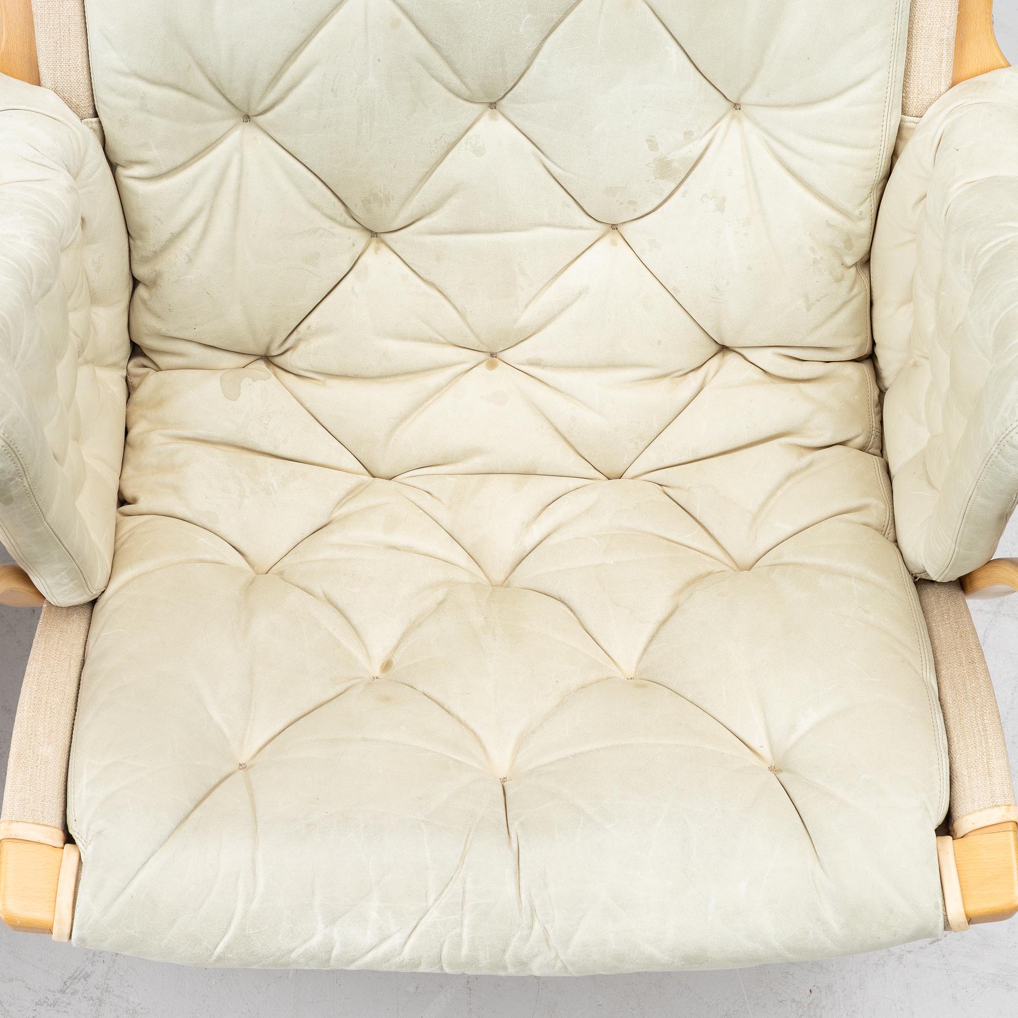 Bruno Mathsson, a pair of 'Pernilla' armchairs, Dux, Sweden, later part of the 20th century.