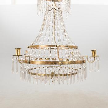 Chandelier, late Gustavian, early 19th century.