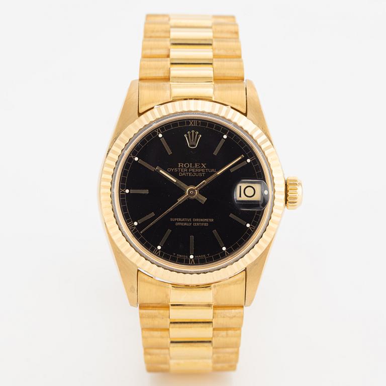 Rolex, Datejust, "Mid-Size", wristwatch, 31 mm.