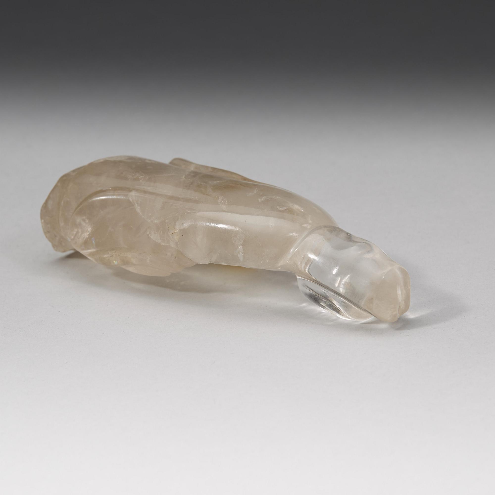 A rock chrystal figure, Qing dynasty (1644-1912).