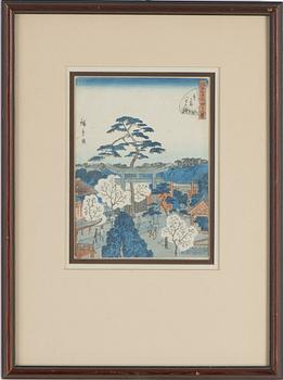 Utagawa Hiroshige II (Shigenobu), färgträsnitt, Japan, c. 1860-61.