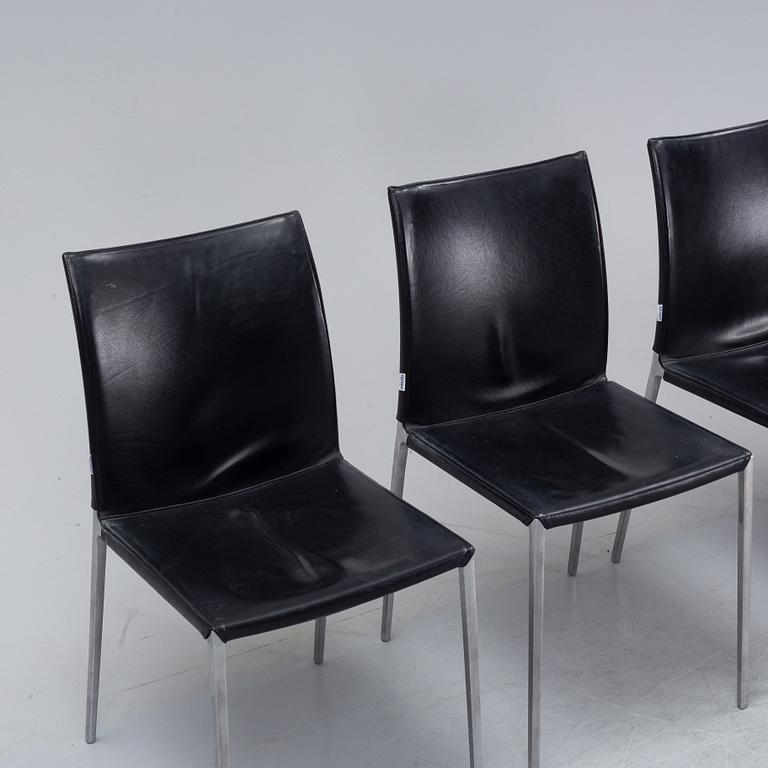 Roberto Barbieri, a set of four "Lea" chairs for Zanotta, Italy, late 20th century.