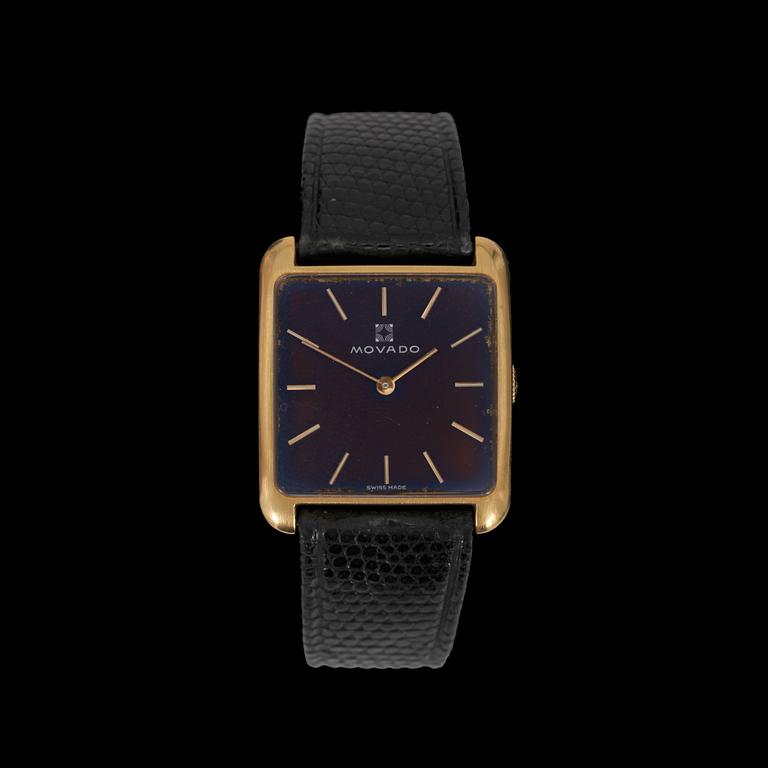 MOVADO, herr, 18k guld, 1980-tal.