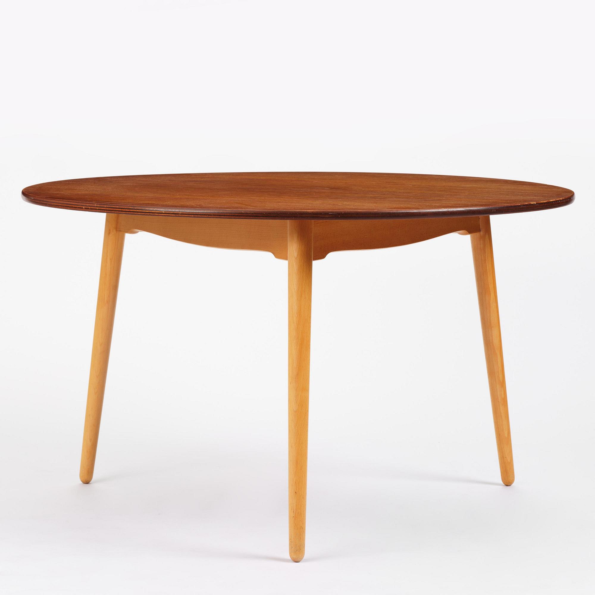 Hans J. Wegner, matgrupp, sju delar, "Hjerte-set", Fritz Hansen, Danmark, 1965.