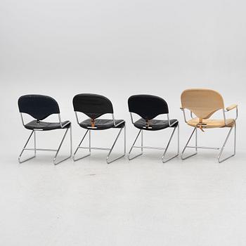 Sam Larsson, four 'Sam' chairs, Dux, 1980's.