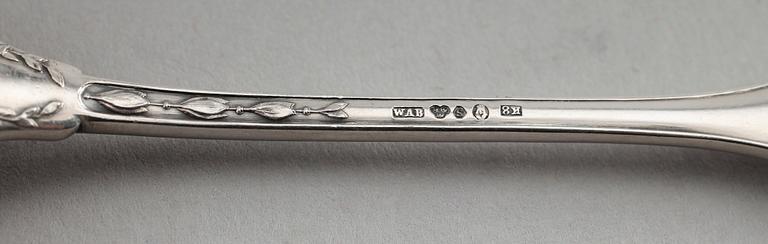 OSTRONGAFFLAR, 6 st, silver, WA Bohlin, Stockholm 1936. Vikt ca 170 gram.