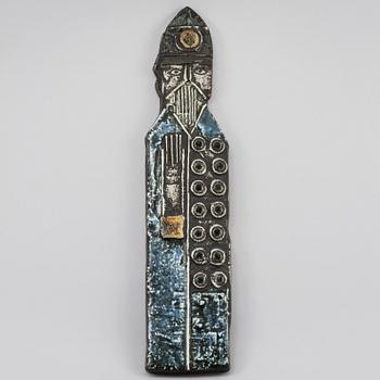 VÄGGRELIEF, stengods, Lisa Larson, Gustavsberg, 1900-talets andra hälft.