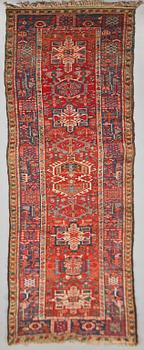 GALLERIMATTA, orientalisk, 410 cm x 92 cm, old.
