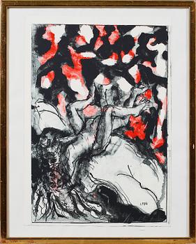 Peter Dahl · PETER DAHL, offsetfärglitografi, signerad, numrerad 63/150. Daterad 1984 i trycket.