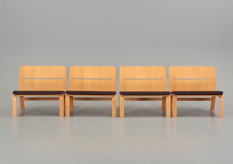 FÅTÖLJER, 4 st, "Bowie", Mårten Claesson, Eero Koivisto och Ola Rune, David Design, 2000-tal.