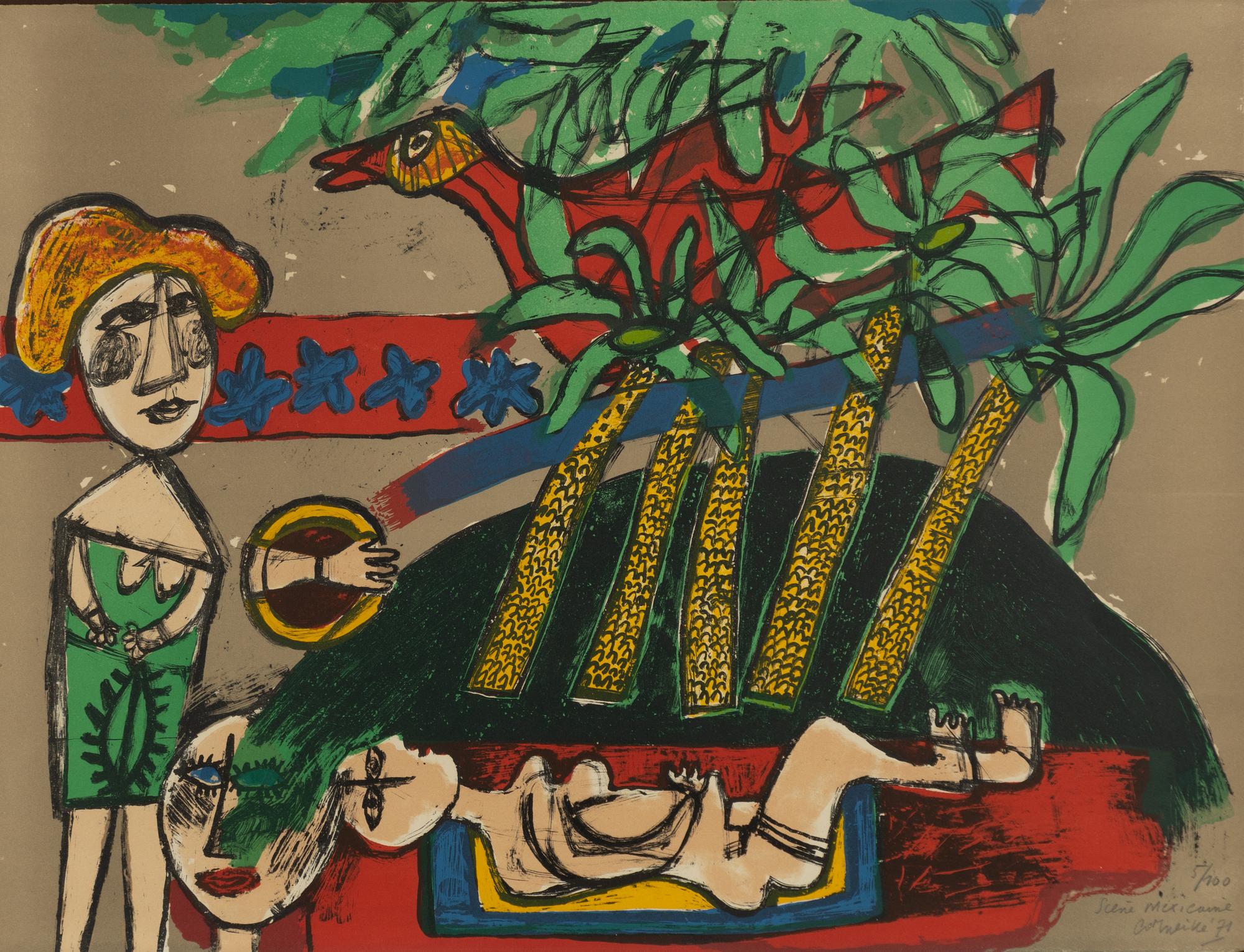 Beverloo Corneille, "Scene Mexicaine".