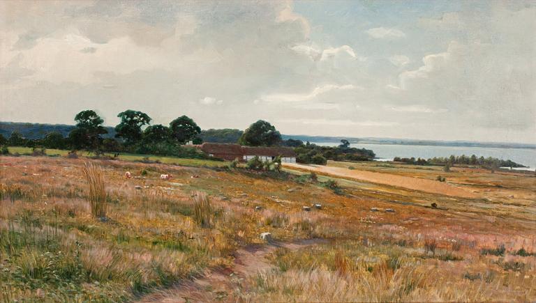 Axel Hjalmar Lindqvist, Landscape from the south of Sweden.