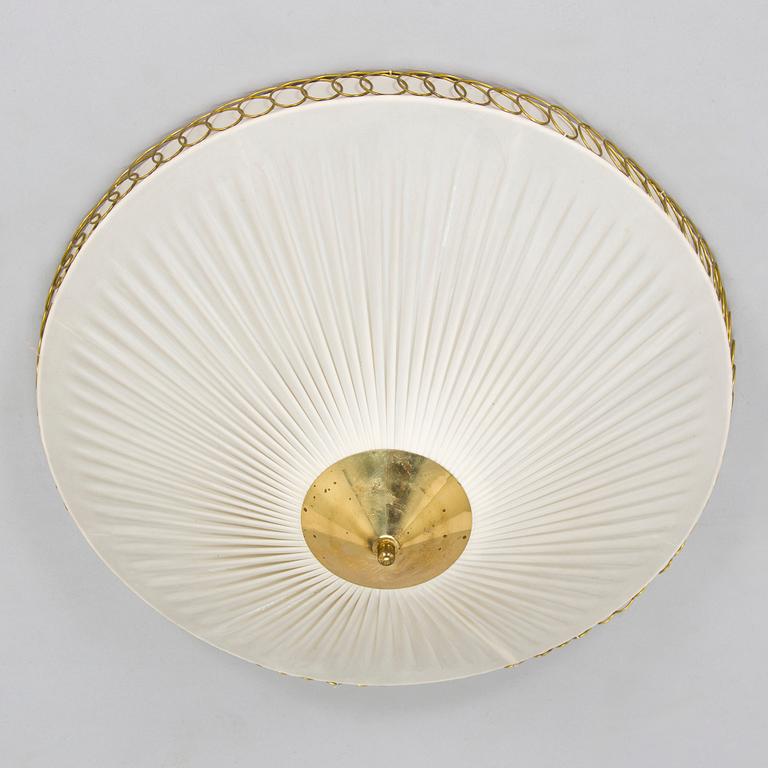 A mid-20th century ceiling light by Valinte.
