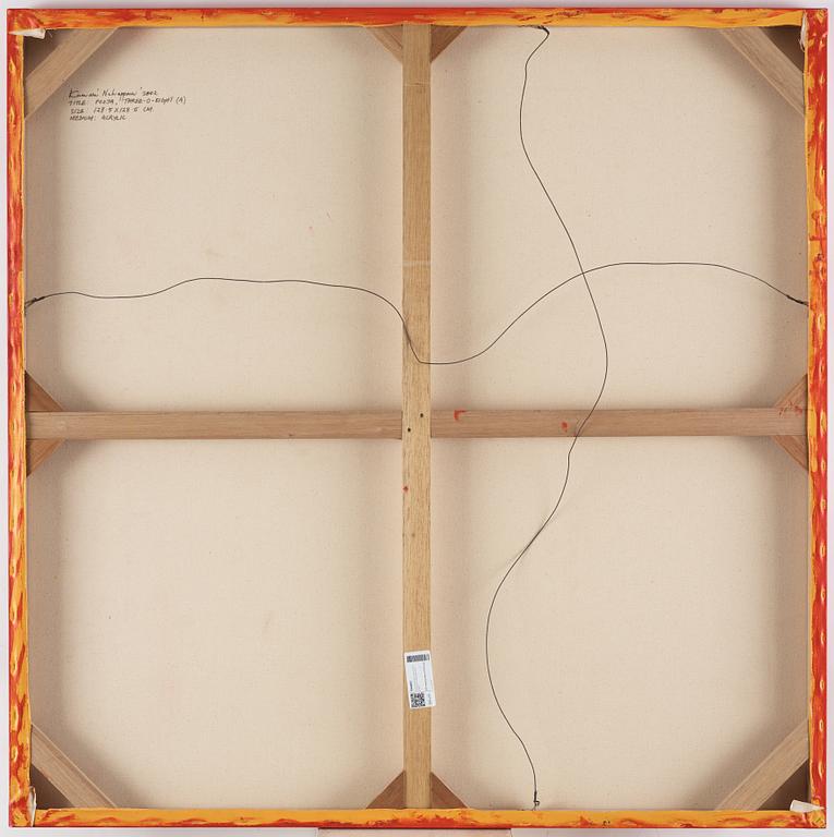 Kumari Nahappan, akryl på duk, signerad och daterad 2002 a tergo.