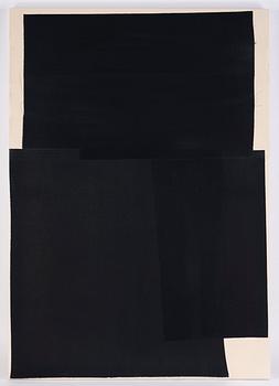 Brad Grievson, black casement fabric on canvas, signed and dated 2014 on verso.