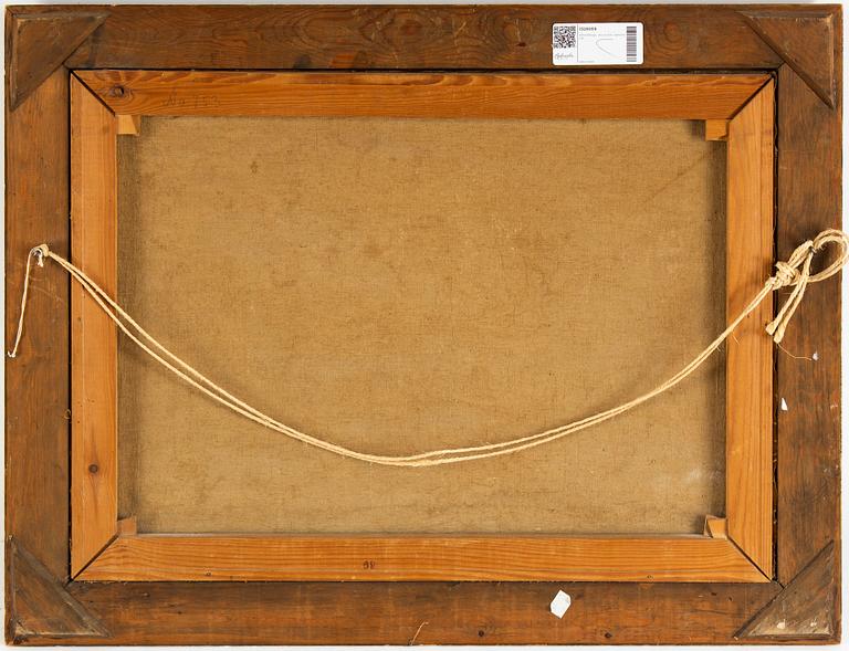 Alfred Broge, oil on canvas, signed.