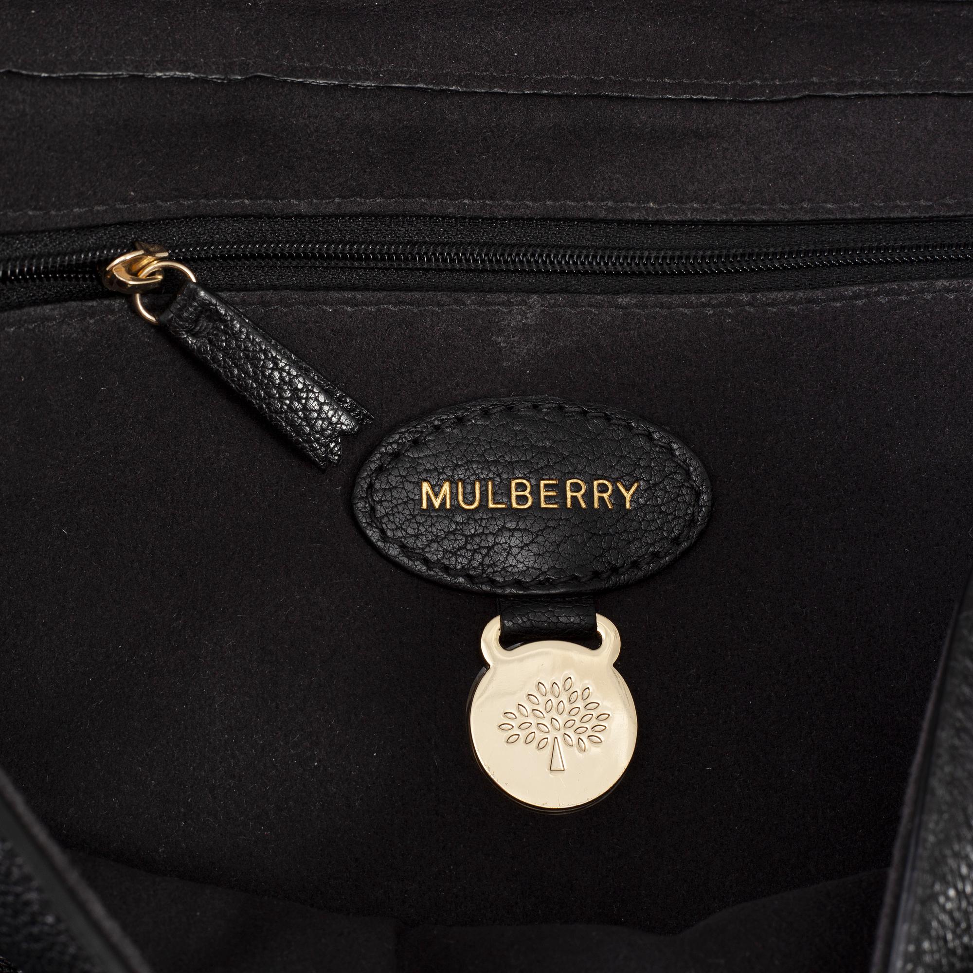 MULBERRY, a black leather 'Lily' handbag, 2018.