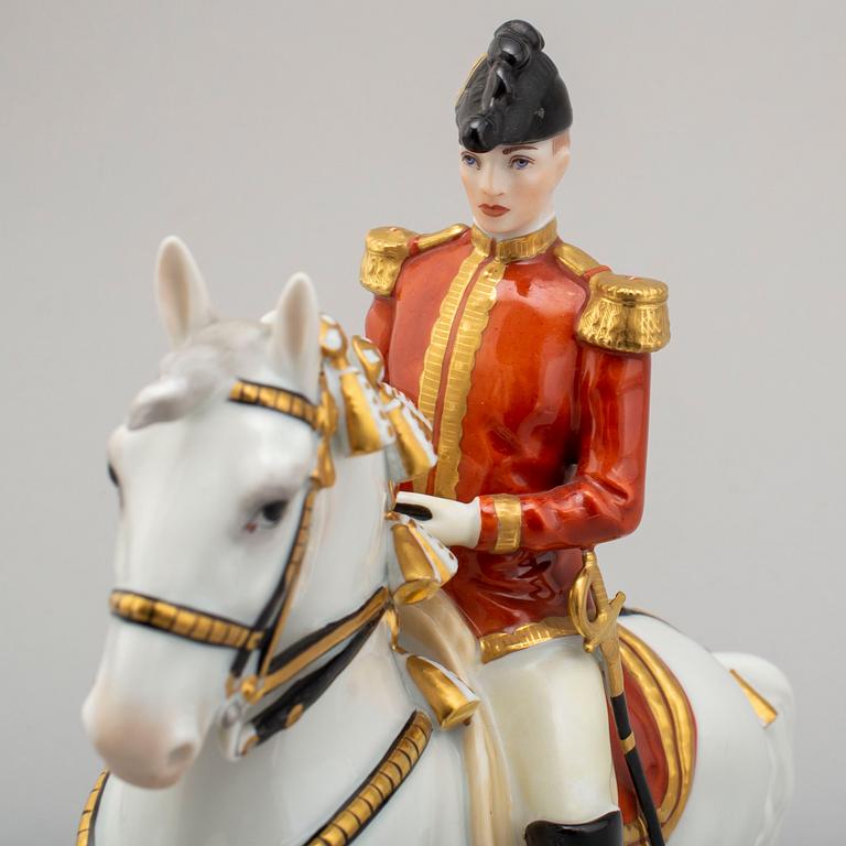 A second half of the 20th century Vienna porcelain figure 'Piruette - Spanische Reitschule'.