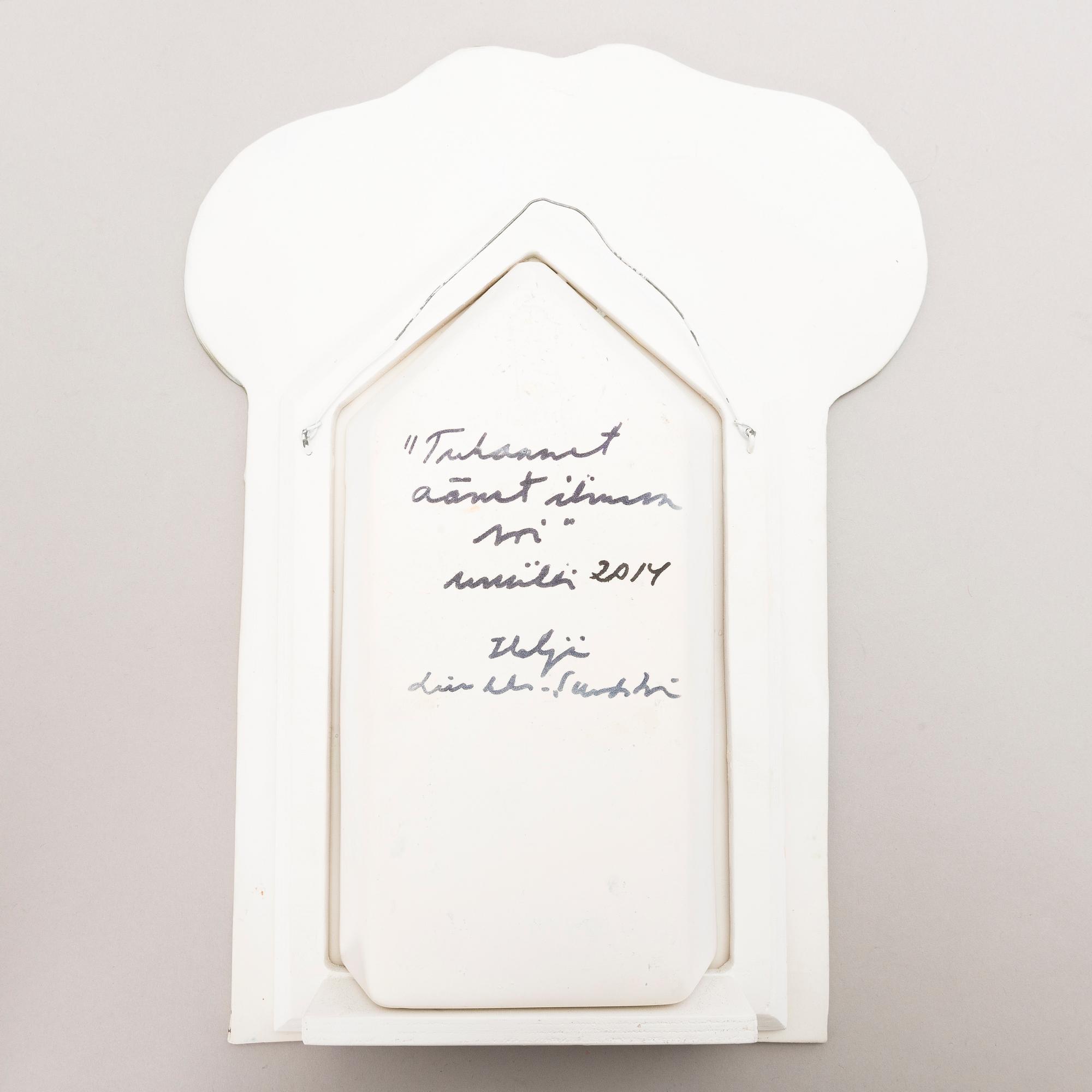 HELJÄ LIUKKO-SUNDSTRÖM, unik lampett, signerad Heljä Liukko-Sundström 2014.