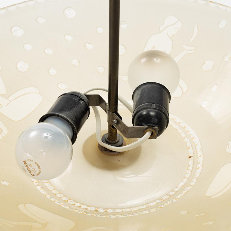 A Swedish Modern ceiling light, 1940's.