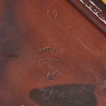 Wilhelm Kåge, a Farsta stoneware dish, Gustavsberg Studio 1959.