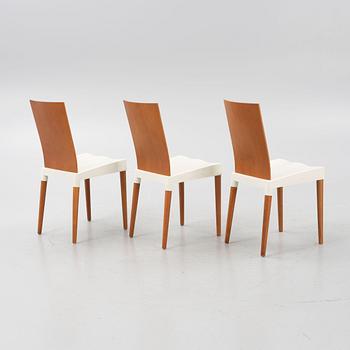 Philippe Starck, a set of six 'Miss Trip' chairs, Kartell, Italy.