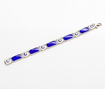 David Andersen, a sterling silver and enamel bracelet, Norway.
