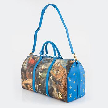 Louis Vuitton X Jeff Koons, weekendbag, Masters Collection "Rubens Keepall Bandouliere 50".