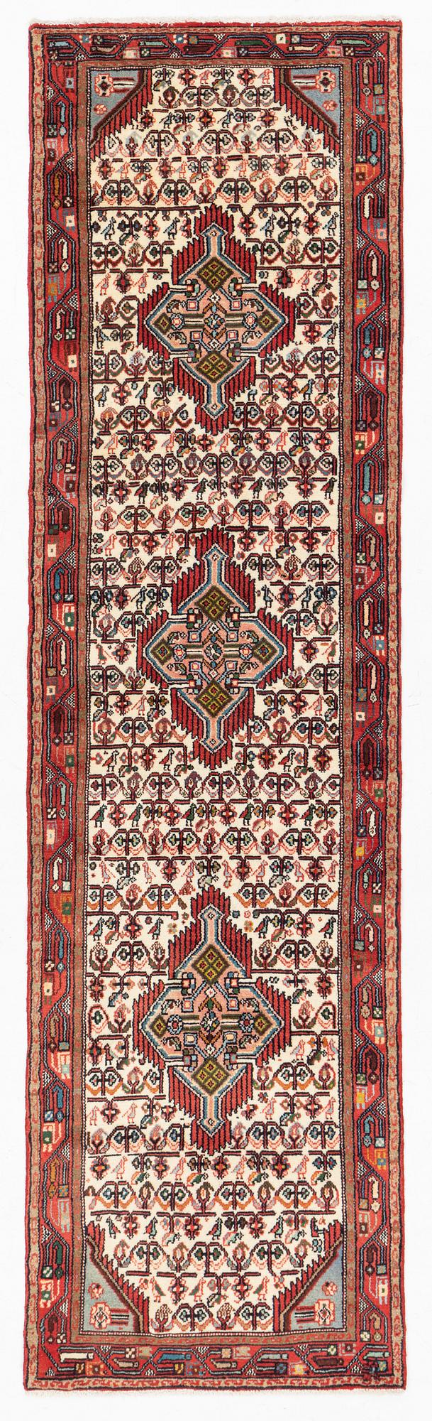 A Zaghe runner, approximately 290 x 81 cm.