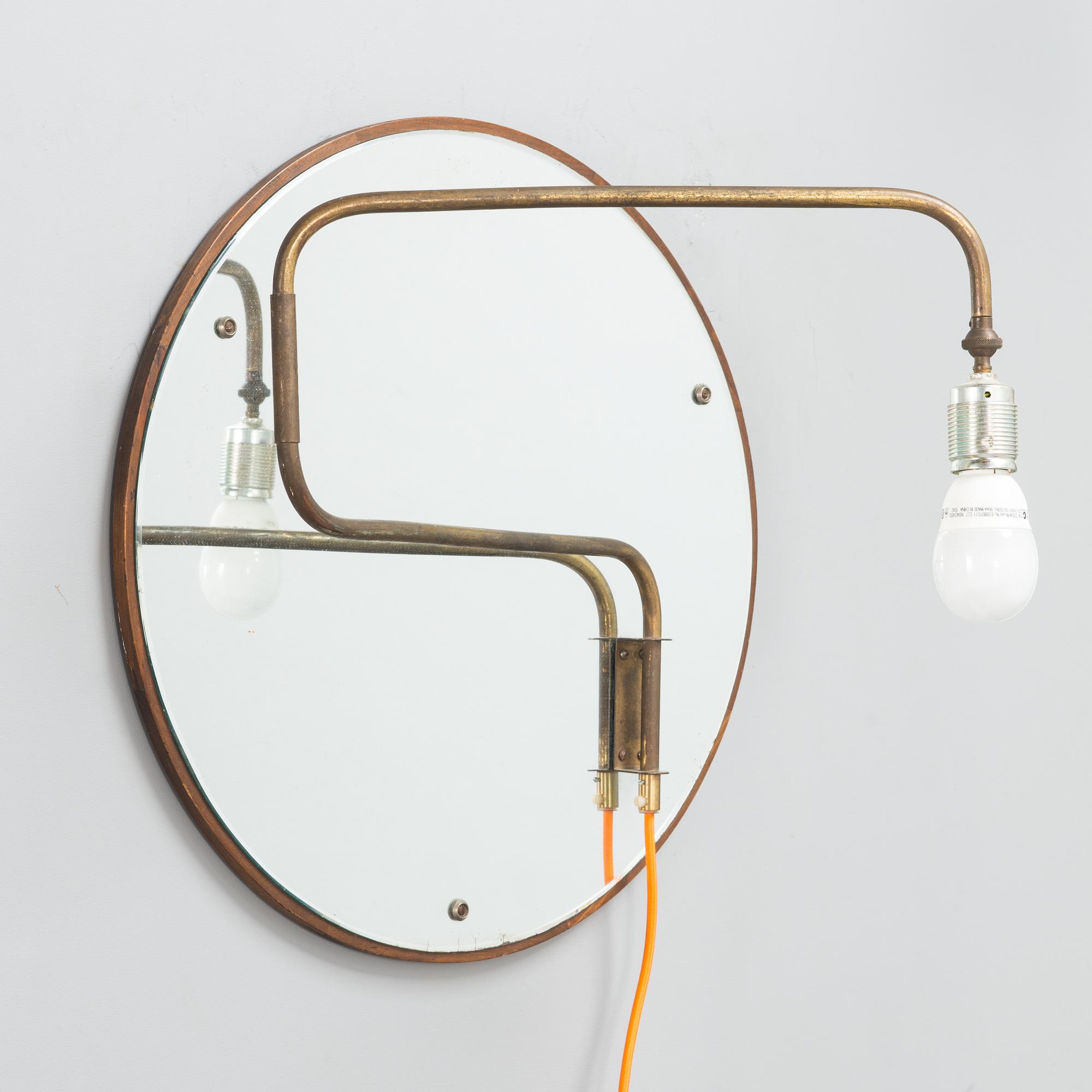 TEEMU SALONEN, A 'Mirror' sculpture/wall lamp signed Teemu Salonen 2016.