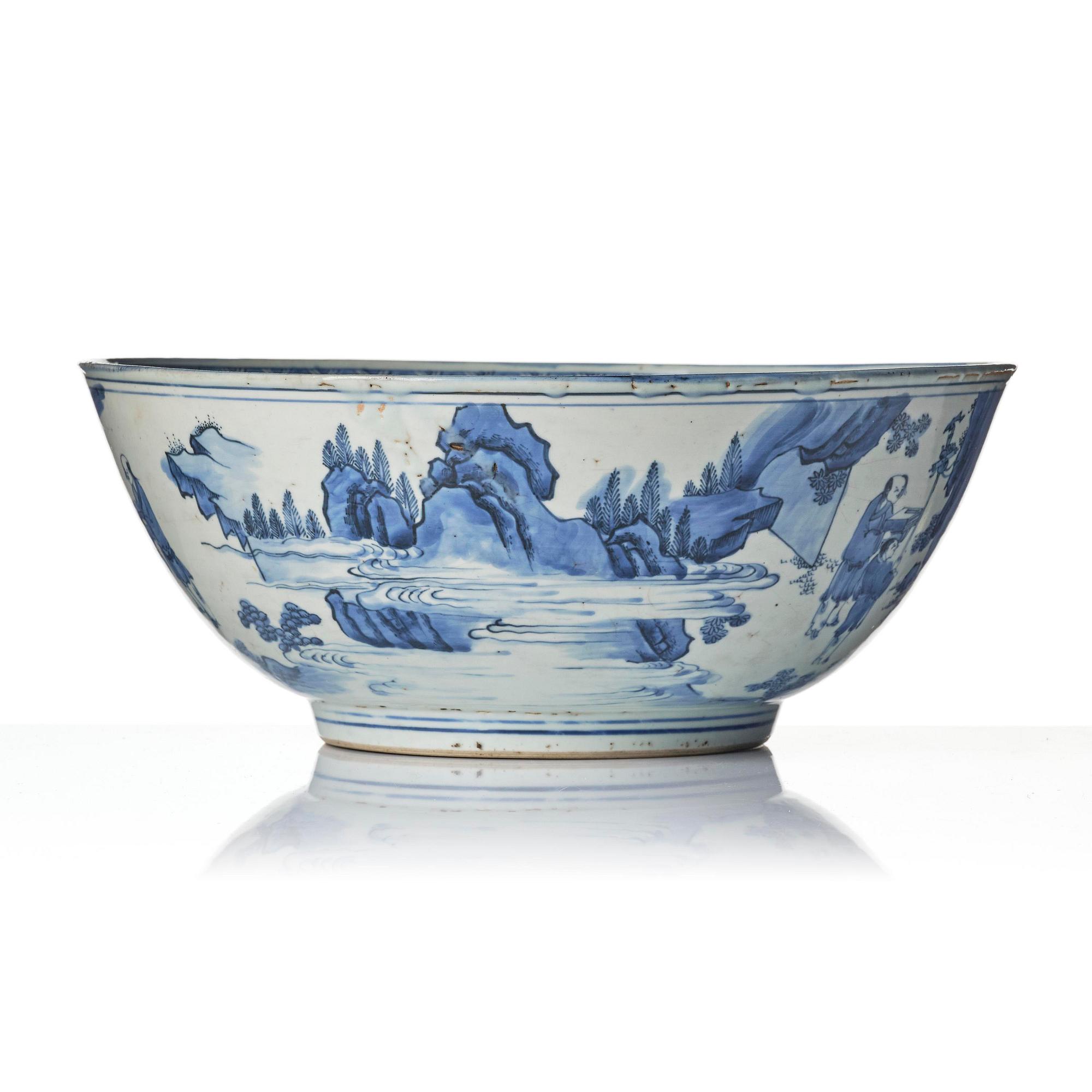 Praktskål, porslin. Mingdynastin, Chongzhen (1627–1644).