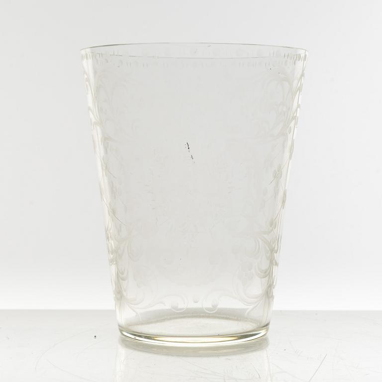 Bägare, två stycken, 1700-/1800-tal.
