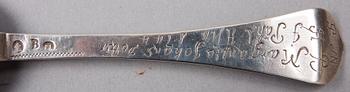 BORDSSKED, silver, Petter Lund, Nyköping, verksam 1694-1736, ca 50 g.