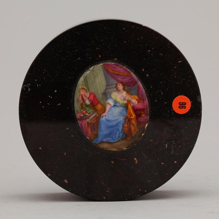 BREVPRESS, porfyr, empire, 1800-talets andra hälft.