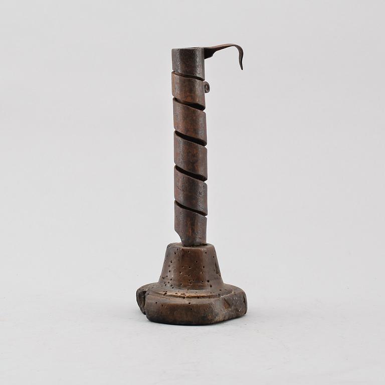 LJUSSTAKE, smide, 1700-tal.