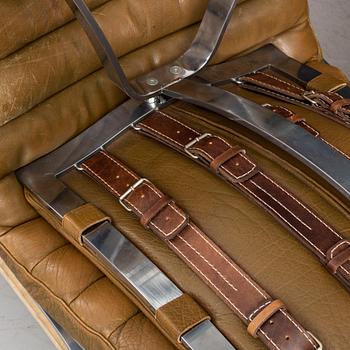 A 'Ari' easy chair and ottoman by Arne Norell.